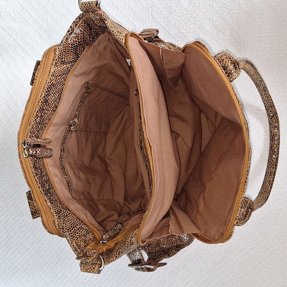 π¦ Reptile Leather shoulder bag / purse. Vintage. Awesome. Roomy. - Picture 11 of 14
